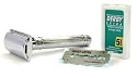 Edwin Jagger Double Edge Safety Razor Chrome Plated, Lined Handle  Detail De89lbl