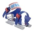 Nijdam Gleitschuhe Bob Skates verstellbar (24 - 34||rot blau gelb)