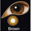 Coloured Contact Lenses with Free Solution & Case - Brown (3 Months)