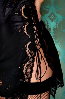 Black Lace Minislip Images