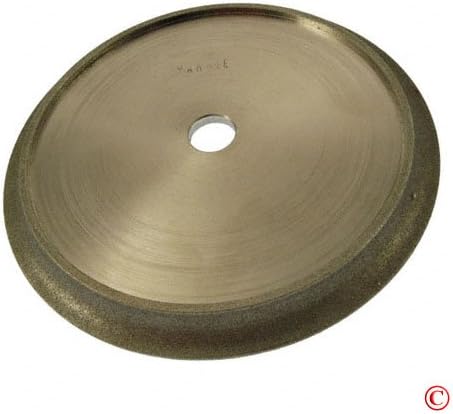 6" Diamond Profile Wet Grinding Wheel, 3/8" Radius
