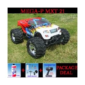 Himoto Mega-P MXT 21 SH Truck 2.4GHZ 1 8 Nitro RC+Starter Kit+Fuel from Truck Fuel