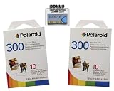 2 Pack Of Polaroid PIF-300 Instant Film for 300 Series Cameras + DBRoth Micro Fiber Cloth