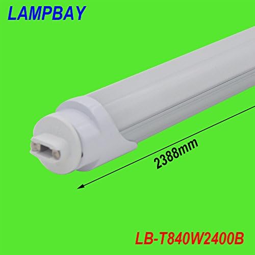 LAMPBAY® (10 pieces/lot) Free Shipping led tube bar F96 8ft 40W R17D HO base replace to fluoresent lamp (cold white clear cover)