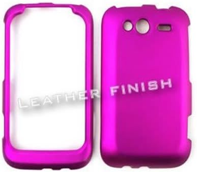 HTC HTC WILDFIRE S / MARVEL Honey Dark Purple, Leather Finish Snap On Cover, Hard Plastic Case, Face cover, Protector