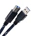 Cables For Causes- 15 feet (4.5M) Triple Insulated, High Speed, USB 3.0 Cable (Type A to Type B)