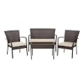 Manhattan Wicker 4–pc. Conversation Set