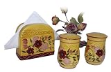 Floral Garden Napkin Holder/Salt/Pepper Shakers