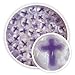 Purple & White Crosses Millefiori - 90 Coe