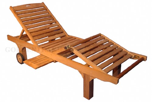 Teak Chaise Lounge Sun Lounger
