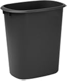 United Solutions WB0173 10-Quart Wastebasket Kitchen, Laundry or Office Trash Can, 2.5 Gallon, Black
