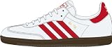 Adidas Originals Samba Sneaker - Running White/Light Scarlet/Metal Gold-9