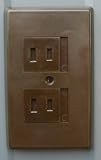Safety Outlet Cover 2-Prong No Grd BROWN