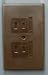 Safety Outlet Cover 2-Prong No Grd BROWN