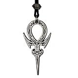 Gothic Egyptian Ankh Pendant Life Force Jewelry Kemetic Necklace