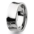 Concave Polished Tungsten Carbide Ring (9.0 mm) - Sizes 8-14