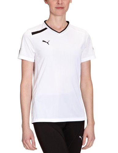 PUMA Damen T-Shirt PowerCat 1.12 Training, white-black, L, 653040 04 Preisvergleich