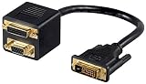 Wentronic DVI Stecker auf DVI-Buchse und SVGA Buchse (vergoldete Kontakte)