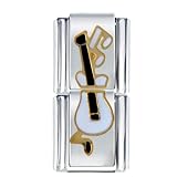 Guitar Music Musical Italian Charms Bracelet Link
