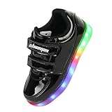 Shinmax 7色発光モード LEDスニーカー LEDシューズ 男女兼用 光る靴 光る 靴 スニーカー ＵＳＢ充電式