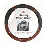 Review Autocare  / Car Steering Wheel Cover - Black/Walnut