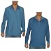 TOMMY BAHAMA Mens Half-Zip Reversible Thermal Sweatshirt - Blue (Size: L)