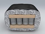 Westwood Deluxe Spring Microfiber Mattress Chocolate