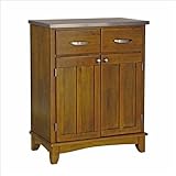 Home Styles Furniture Cottage Oak Wood Buffet Kitchen Island with Stainless ....