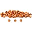 50 Round Ball Beads Copper Plated Jewelry Beading 4mm