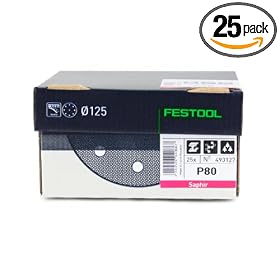 Festool 493125 P36 Grit, Saphir Abrasives, Pack of 25