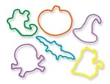 Glow In The Dark Halloween Rubber Band Bracelets 10 Pack