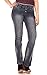 Angels Jeans Button Fly Double Scoop Bootcut Jeans