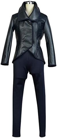 Beauty Costume Womens Leather Coat Cosplay Halloween Costume (Woman-S)