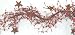 Burgundy Pip Berry Garland w/Stars