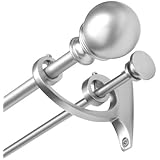 Umbra Diverge Double Drapery Rod Set for Window, 88 to 120-Inch, Nickel