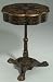 Iron Coffee Tables - BLACK LAMP TABLE WITH CAST IRON BASE