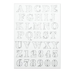 Martha Stewart Crafts Stamp, Clear Ornamental Bodoni Alpha