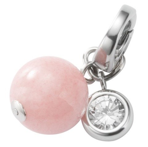 Fossil Damen-Anh&auml;nger Bead Marmor Rosa Zirkonia JF85956040 Preisvergleich