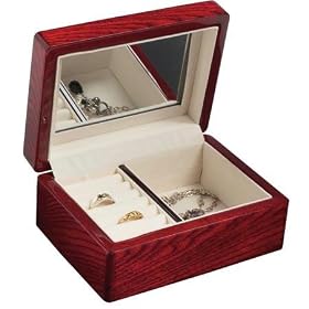 Elm And Burl Wood Jewelry Box