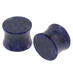 Lapis Lazuli Stone Plugs - 0G - Sold as a Pair