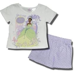 Disney "The Princess and the Frog" 2 piece short set for toddlers