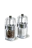 Cole and Mason Seville Salt Mill, Brushed Chrome and Clear Acrylic