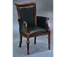DMI Furniture Leather Guest Chair with Sunset Cherry Frame Brown Leather/ Sunset Cherry