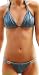 Sexy Brazilian Back Scrunched Bikini Swimwear XS/S, Blue