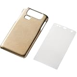 ELECOM au DIGNO ISW11K用シェルカバー ゴールド PA-KY11PVGD