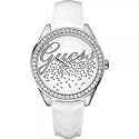 Guess Little Party Girl Damen Uhr Logo Leder Weiß W60006L1