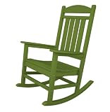 Recycled Outdoor Patio Executive Rocking Chair - Electric Lime Green