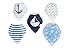 TRUBAMBI Bibs. Best Quality Baby Bandana Bibs. Perfect Bib for Drooling teething babies and toddlers. 5 pcs Super Absorbent Bibs. Baby Boy Gift set Stylish assorted designs (Blue)