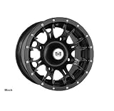 DWT Diablo Wheels. Size 12x7, 4+3 Offset, 4/110-115 Bolt Pattern. Black. 557083