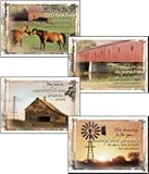 Country Blessings- Scripture Greeting Cards - KJV - Boxed - Birthday